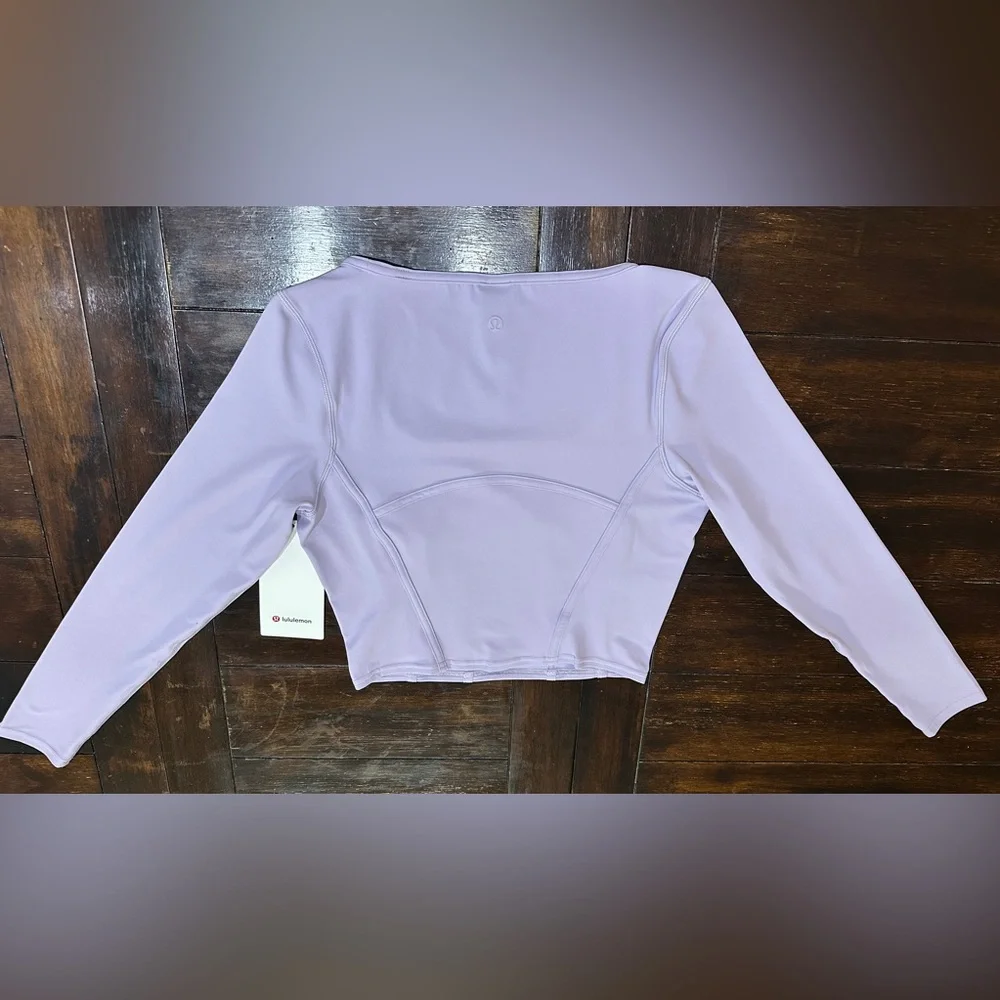 NWT Lululemon Waist-Seamed Nulu Long-Sleeve Shirt - Lilac Ether - 6 - Picture 8 of 12